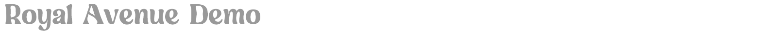 Royal Avenue font preview